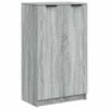 vidaXL skoskab 59x35x100 cm konstrueret tr&aelig; gr&aring; sonoma-eg