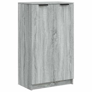 vidaXL skoskab 59x35x100 cm konstrueret tr&aelig; gr&aring; sonoma-eg