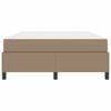 vidaXL Sengestel med madras Cappuccino 140 x 200 cm Stof