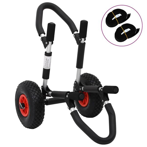 vidaXL SUP trolley til surfbr&aelig;t 45 kg foldbar aluminium