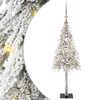 vidaXL Juletr&aelig; med 150 LED'er med stativ Hvid 120 cm PE og St&aring;l