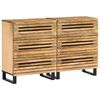 vidaXL sk&aelig;nke 2 stk. 60x34x75 cm massivt ru mangotr&aelig;