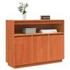 vidaXL Sideboard Voks brun 104,5 x 34 x 80 cm Massiv fyrretr&aelig;