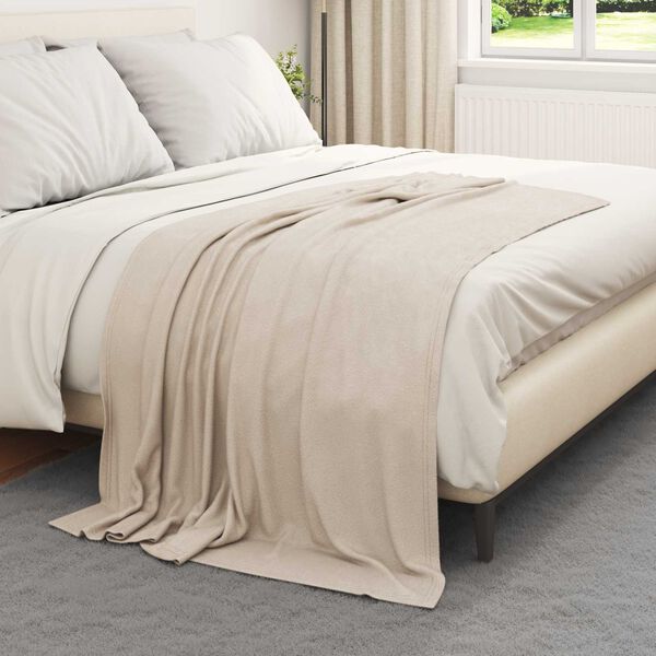 vidaXL Kastet&aelig;pper 24 pcs Beige 170 x 130 cm Fleece