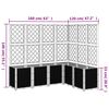 vidaXL plantekasse med espalier 160x120x140 cm PP sort