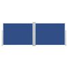 vidaXL sammenrullelig sidemarkise 120 x 1000 cm blå