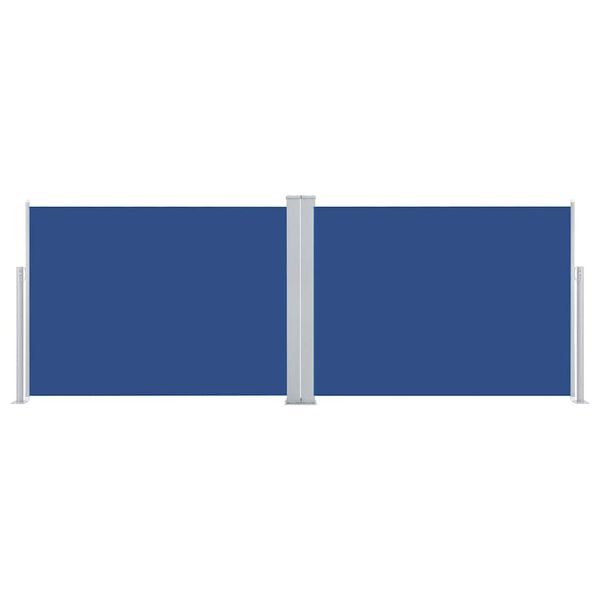 vidaXL sammenrullelig sidemarkise 120 x 1000 cm blå