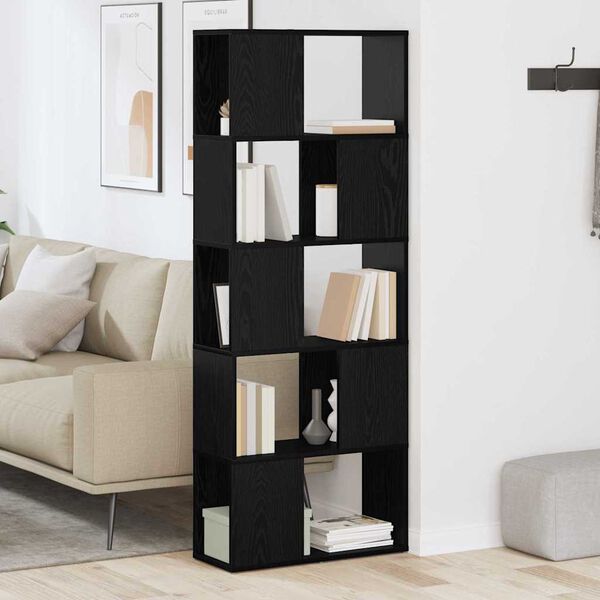 vidaXL TV-m&oslash;bels&aelig;t V&aelig;gmonteret Sort 60 x 24 x 156 cm Konstrueret tr&aelig;