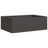 vidaXL plantekasse 120x80x40 cm st&aring;l sort
