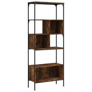 vidaXL bogreol 76x33x188,5 cm 5 hylder konstrueret tr&aelig; r&oslash;get eg