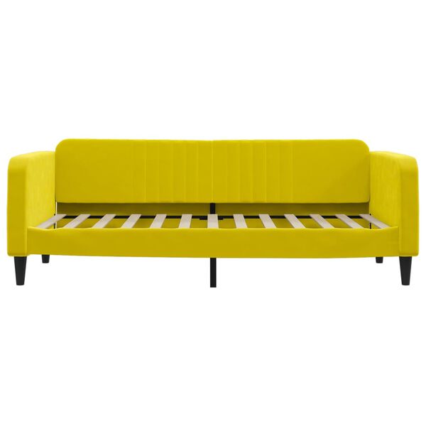 vidaXL daybed 90x200 cm velour gul