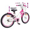 vidaXL B&oslash;rnecykel 18 tommer til 5-7 &aring;r gammel M&oslash;rk pink