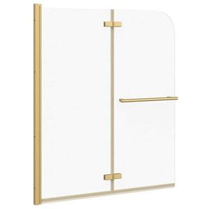 vidaXL Bruser Indhegning Guld 120 x 140 cm ESG Glas og Aluminium
