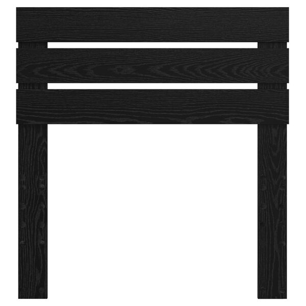 vidaXL Hovedg&aelig;rde Sort eg 80 cm Konstrueret tr&aelig;