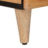 vidaXL Highboard Naturfarvet 60 x 33,5 x 100 cm Massivt mangotr&aelig;