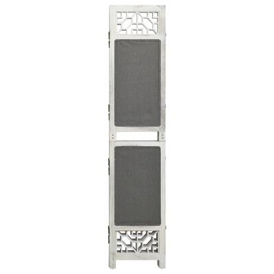 vidaXL 6-panels rumdeler 210x165 cm stof grå