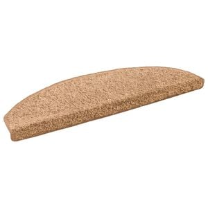 vidaXL Selvkl&aelig;bende Trappem&aring;tter 15 stk. 80 x 24,5 x 3,5 cm Beige