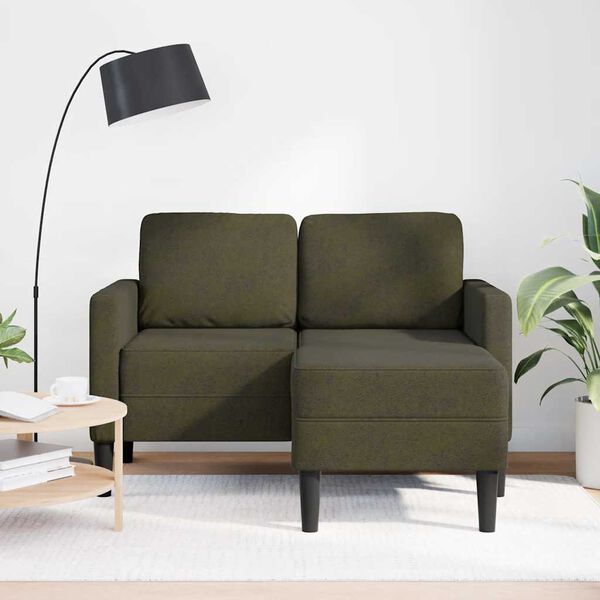 vidaXL 2-personers sofa med chaiselong L-formet 125 cm kunstl&aelig;der