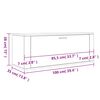 vidaXL væghængt skoskab 100x35x38 cm konstrueret træ grå sonoma-eg