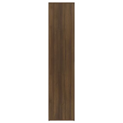 vidaXL skoskab 80x39x178 cm konstrueret træ brun egetræsfarve