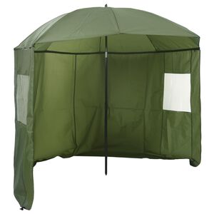 vidaXL Fisker Parasol Gul army 240 x 210 cm Oxford polyester