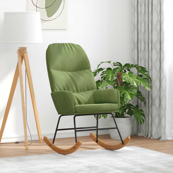 vidaXL gyngestol fl&oslash;jl lysegr&oslash;n