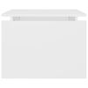 vidaXL sofabord 68x50x38 cm konstrueret træ hvid