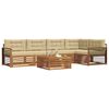 vidaXL Udend&oslash;rs sofagruppe med pude 6 pcs Naturlig og Beige