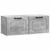 vidaXL V&aelig;gh&aelig;ngt TV-skab Betongr&aring; 78,5 x 31 x 30 cm Konstrueret tr&aelig;