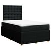vidaXL kontinentalseng med madras 120x190 cm stof sort