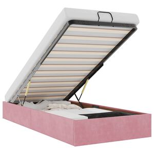 vidaXL osmannisk sengeramme uden madras 90x190 cm fl&oslash;jl lyser&oslash;d