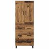 vidaXL Highboard Gammelt tr&aelig; 69,5 x 34 x 180 cm Konstrueret tr&aelig;