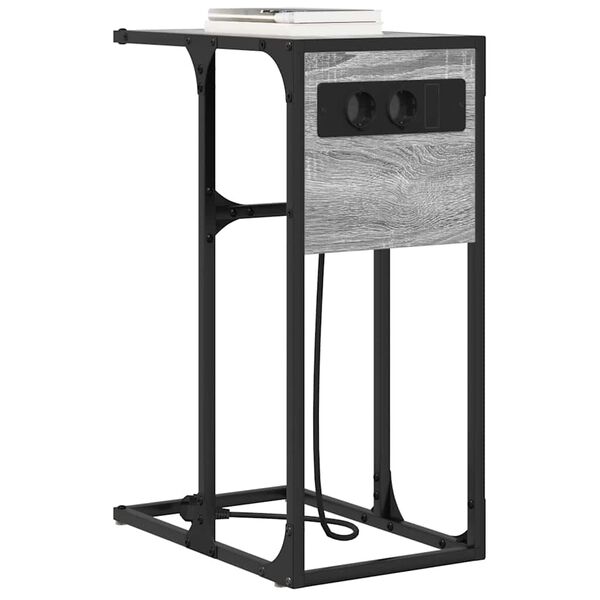 vidaXL Natskab Gr&aring; Sonoma 41,5 x 26 x 60,5 cm Konstrueret tr&aelig;