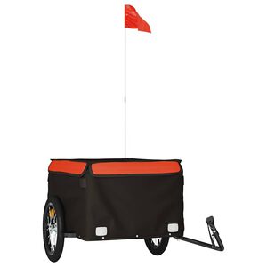 vidaXL cykelanh&aelig;nger 45 kg jern sort og orange