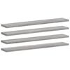 vidaXL v&aelig;ghylder 4 stk. 60x10x1,5 cm konstrueret tr&aelig; gr&aring; sonoma-eg