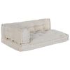 vidaXL Palle Sofa Pude Creme Stof