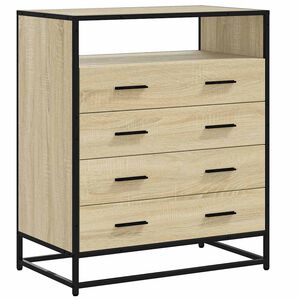 vidaXL skuffeskab 70x41x83,5 cm konstrueret tr&aelig; sonoma-egetr&aelig;sfarvet