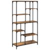 vidaXL Bogreol Gammelt tr&aelig; 99 x 35,5 x 176 cm Konstrueret tr&aelig;