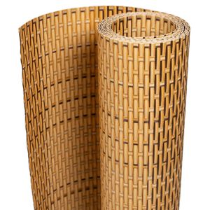 vidaXL altanafsk&aelig;rmning 300x90 cm polyrattan lysebrun