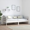 vidaXL daybed massivt fyrretræ hvid 90x190 cm