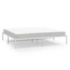 vidaXL sengeramme 183x213 cm metal hvid
