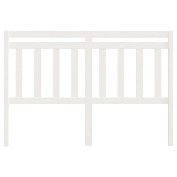 vidaXL sengeg&aelig;rde 146x4x100 cm massivt fyrretr&aelig; hvid