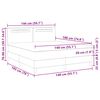 vidaXL Box spring seng med madras Sort 140 x 190 cm Kunstl&aelig;der