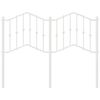 vidaXL udskiftningsgavl 120 cm metal hvid
