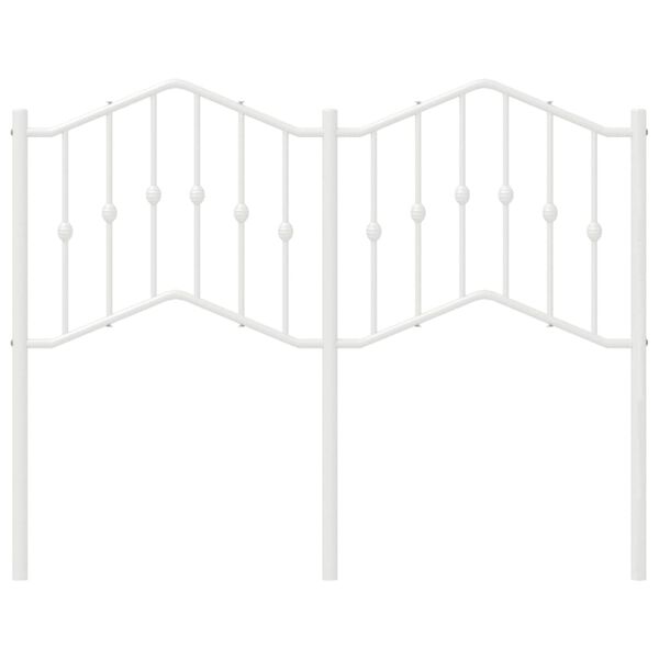 vidaXL udskiftningsgavl 120 cm metal hvid