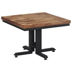 vidaXL sofabord 55x55x40 cm massivt genbrugsteak