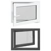 vidaXL Kip & Drej K&aelig;lder Vinduet RISOR 80 x 50 cm PVC og glas
