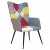 vidaXL l&aelig;nestol stof patchwork