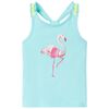 vidaXL Tanktop til b&oslash;rn str. 128 lys mintgr&oslash;n