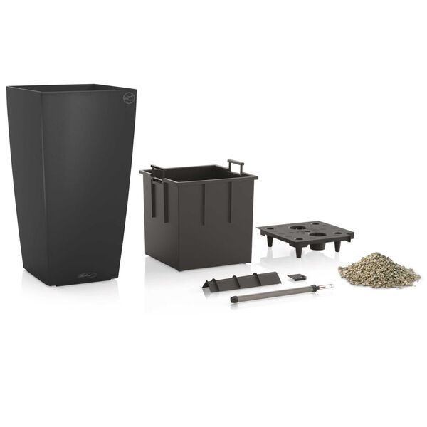 LECHUZA plantekrukke Cubico Color 30 ALL-IN-ONE skifergr&aring; 13138